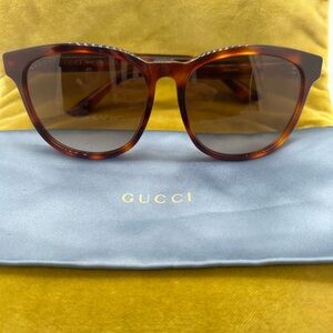 Gucci Brown Tortoiseshell Sunglasses